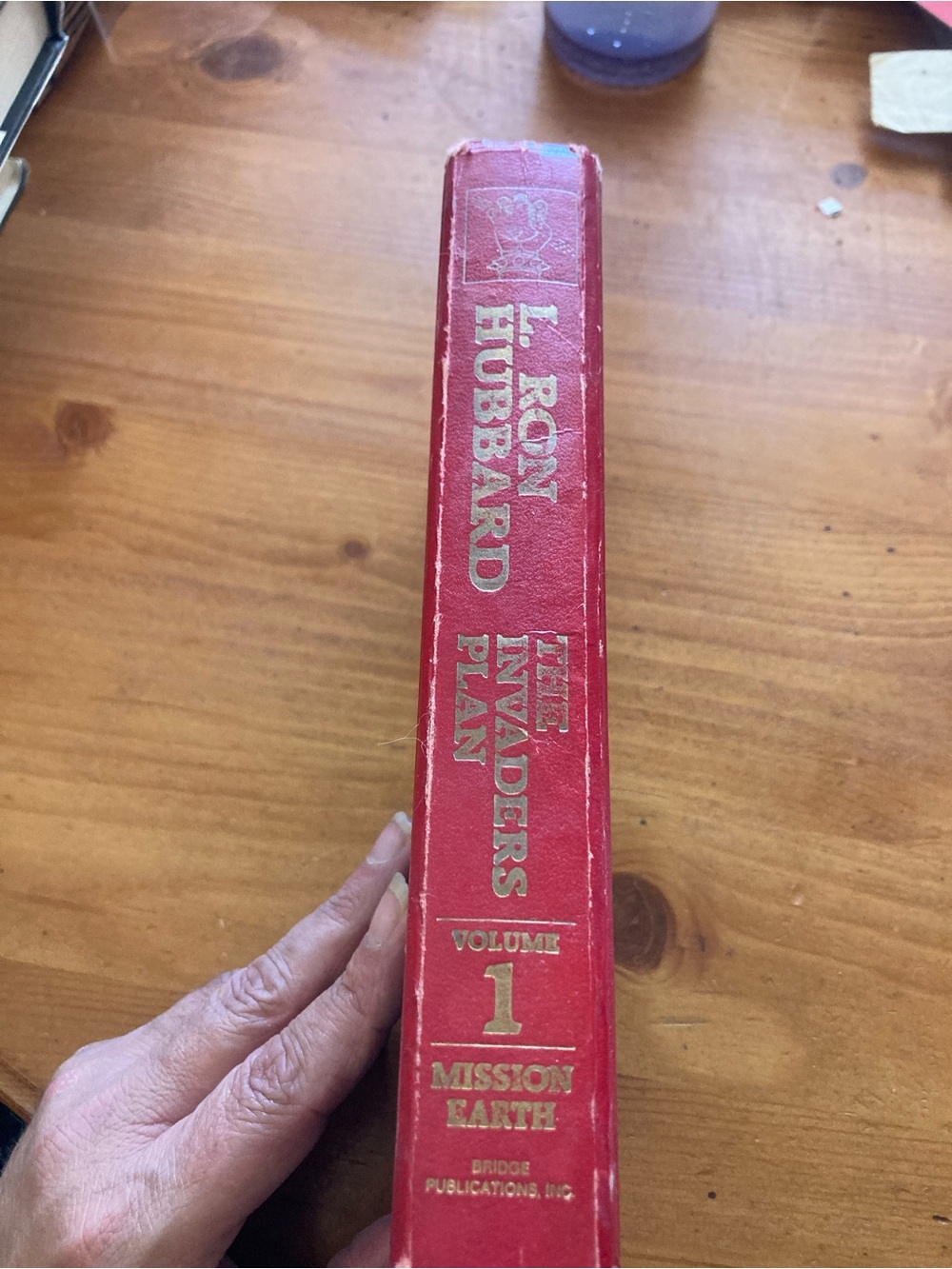 L. Ron Hubbard "The Invaders Plan" Volume 1 - Red Hardcover